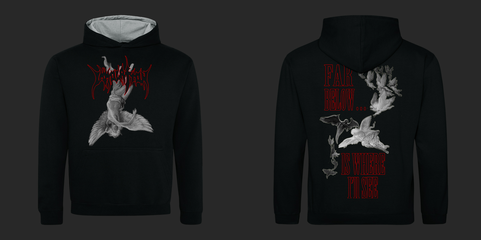 Kids Hoodie - Dawn Of Possession Falling Angel | Immolation European E ...