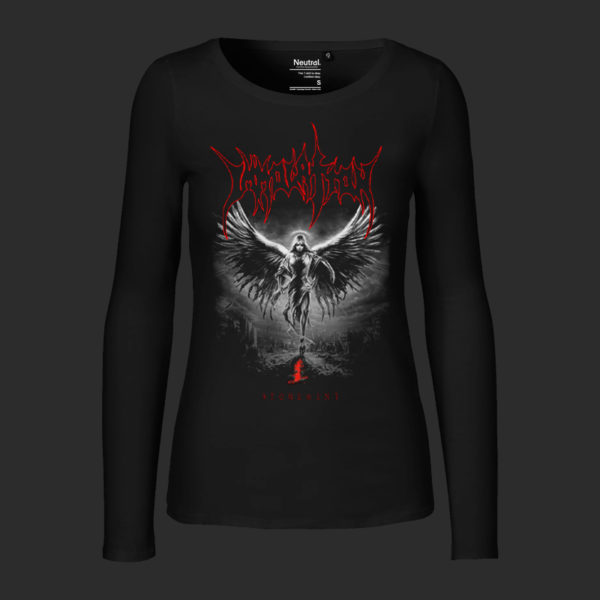 Women T-Shirt Long Sleeve - Atonement Greyscale