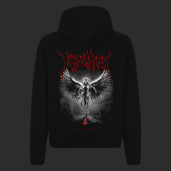 Zip-up Hoodie - Atonement Greyscale