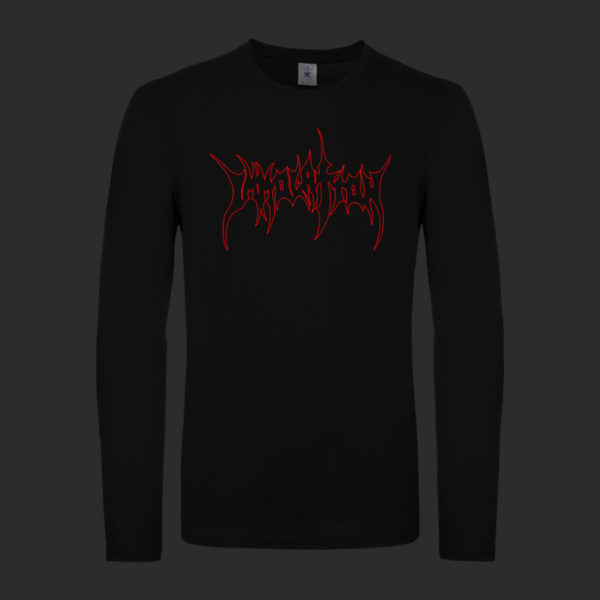 T-Shirt Long Sleeve - Logo Red Outline