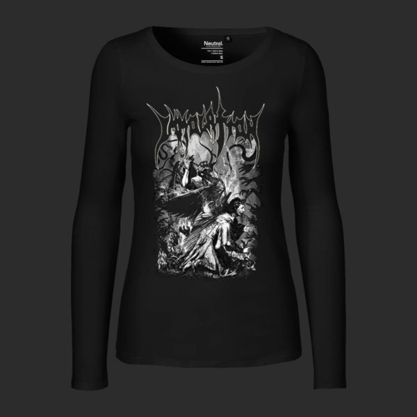 Women T-Shirt Long Sleeve - Angel In Chains